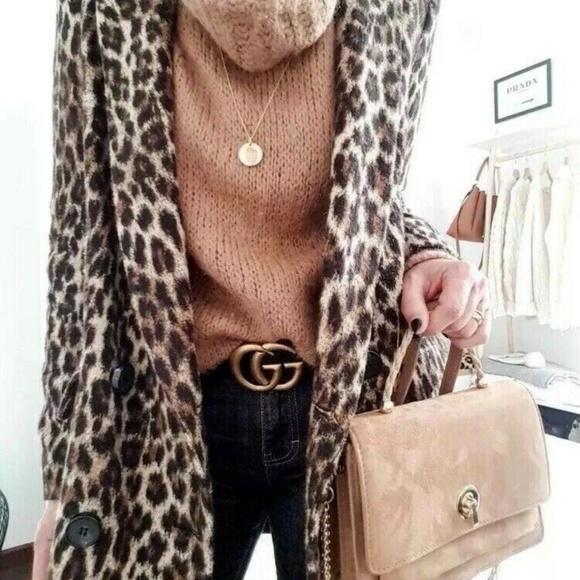 ZARA Leopard Print Jacquard Coat. NWT. Size XS. - Picture 4 of 9